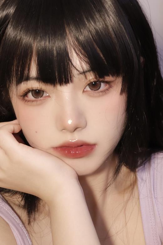 【小红书推荐款】clairecolor,水光狗狗眼棕，年抛/直径14.5/着色13.7，138/一副，268/两副，298/三副 最高度数有1000度 商品图12