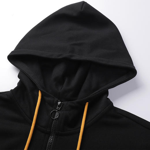 卡尔美秋冬新款男士撞色连帽开衫针织外套卫衣6137WT1001 商品图2