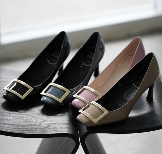 渠道货  RV方扣香蕉跟单鞋 7.5cm高跟 商品图1