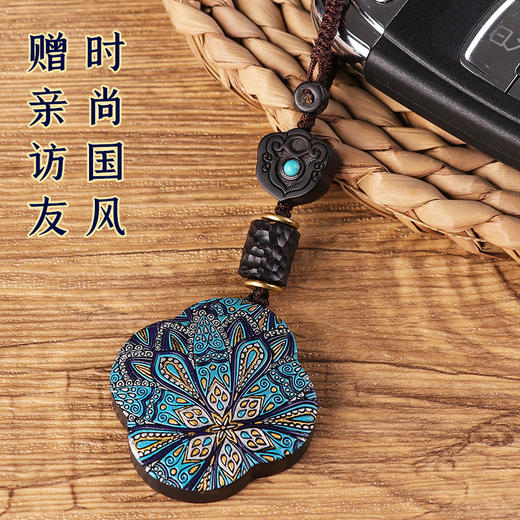 【黑檀木手绘四叶草挂饰】 商品图5