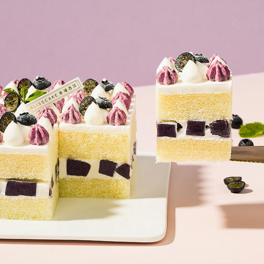 【用券立减80元】蓝莓魔方 双莓果冻夹心酸甜，搭配绵密奶油与鲜蓝莓，细腻可口（社群活动） 商品图3