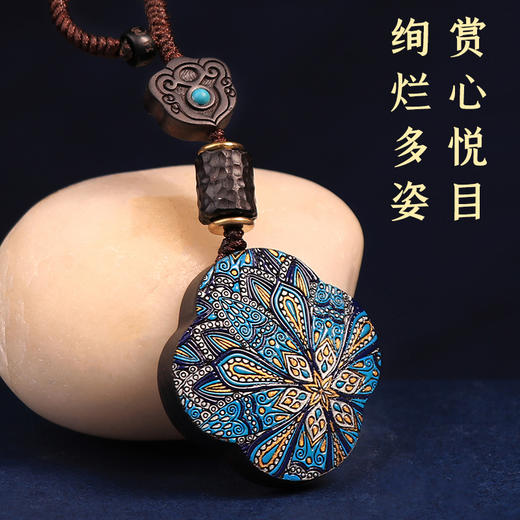 【黑檀木手绘四叶草挂饰】 商品图4