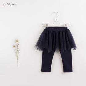 【马克珍妮 法式系列】新款宝宝秋冬装 女童网纱裙裤213309