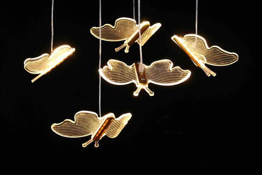 5头拉丝蝴蝶吊灯【运费自理】 商品图0