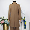 FOCALS福柯斯春秋新款修身羊毛混纺一粒扣中长款外套风衣FYJCF588 商品缩略图2