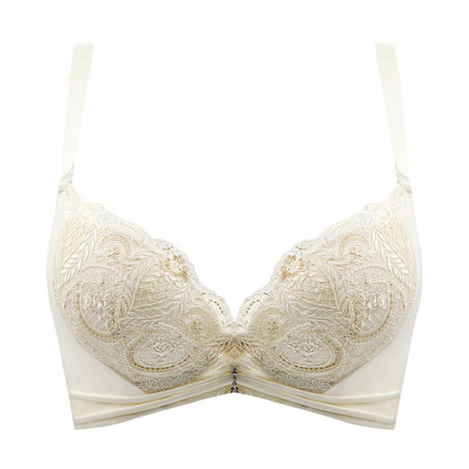 贝佳人新品唯美法式刺绣文胸记忆软钢圈舒适承托小胸聚拢显大内衣BW91806 商品图1