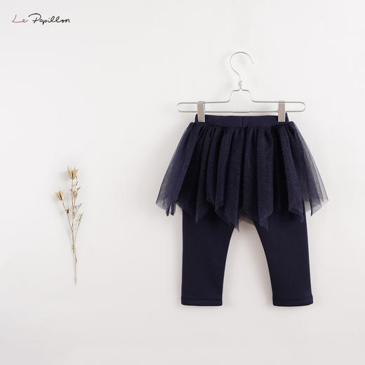 【马克珍妮 法式系列】新款宝宝秋冬装 女童网纱裙裤213309 商品图2