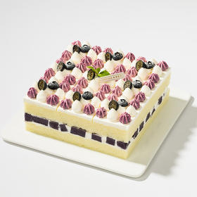 【用券立减80元】蓝莓魔方 双莓果冻夹心酸甜，搭配绵密奶油与鲜蓝莓，细腻可口（社群活动）