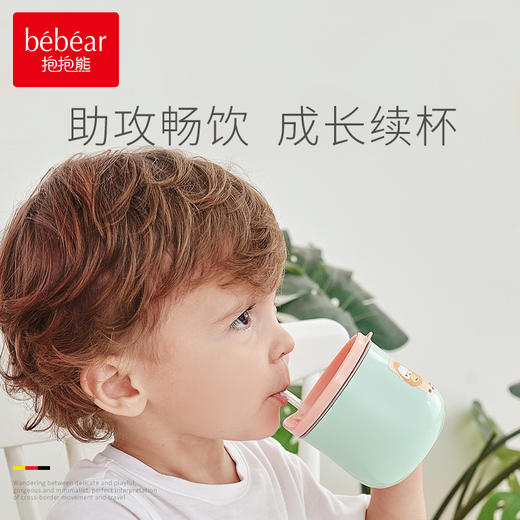 喝水杯婴儿童水杯子牛奶杯刻度直饮学饮吸管杯140 商品图0