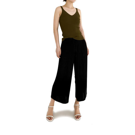 福利款丨三宅一生客供面料 褶皱高腰阔腿裤#FW2107 商品图4