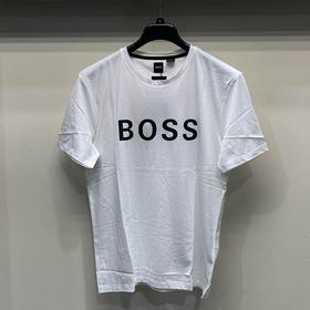夏季新款  Hugo Boss 黑标男士简约休闲百搭圆领短袖T恤
