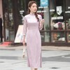 XGT-Q2370古典优雅改良缎面提花民族风旗袍 商品缩略图0