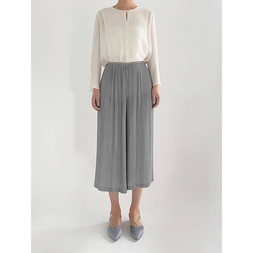 福利款丨三宅一生客供面料 褶皱高腰阔腿裤#FW2107 商品图5