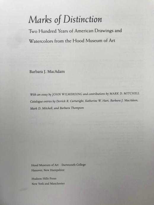 二百年美国绘画与胡德艺术博物馆水彩画集 82幅彩色270幅黑白插图 平装大16开 商品图3