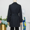 FOCALS福柯斯春秋新款双排扣百搭显瘦中长款外套风衣F2YCF626B3 商品缩略图2