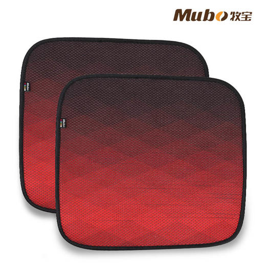 牧宝免绑夏季汽车坐垫 空调小方垫（一对装） 商品图6