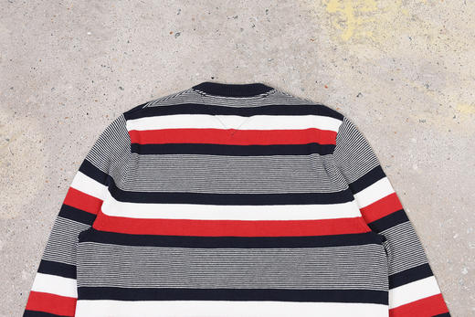 薄款 拼色棉质 袖口标 圆领毛衣/针织衫 T-1107 商品图7