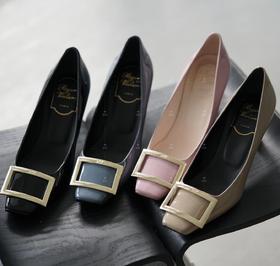 渠道货  RV方扣香蕉跟单鞋 7.5cm高跟