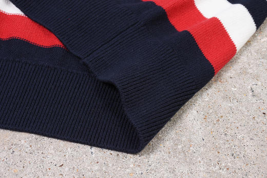 薄款 拼色棉质 袖口标 圆领毛衣/针织衫 T-1107 商品图6