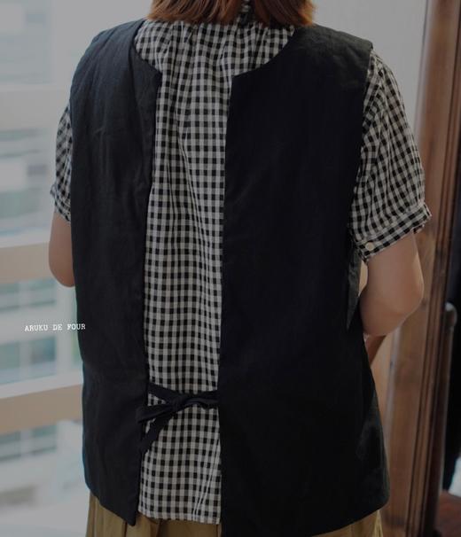 ROBE de PEAU复古白/黑色2ways马甲 商品图11