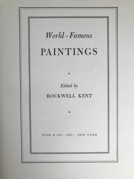 肯特《世界名画集》 道林纸精印 100幅彩色手工贴图 精装厚重大16开 商品图4