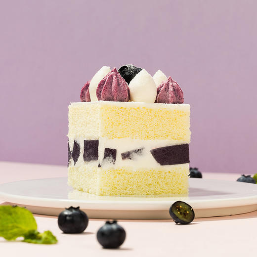 【用券立减80元】蓝莓魔方 双莓果冻夹心酸甜，搭配绵密奶油与鲜蓝莓，细腻可口（社群活动） 商品图8