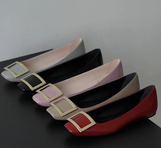  稀罕货  RV方扣平底单鞋  漆皮单鞋 商品图2