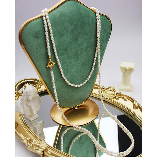 搭配利器丨长达116cm 法式淡水米粒珍珠叠带毛衣链#PA2176 商品图0