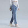 嫚熙高腰老爹裤秋冬装外穿烟管牛仔长裤 商品缩略图4
