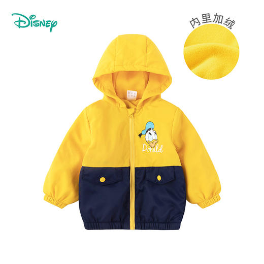 迪士尼男童宝宝春秋保暖加绒连帽外套 商品图9