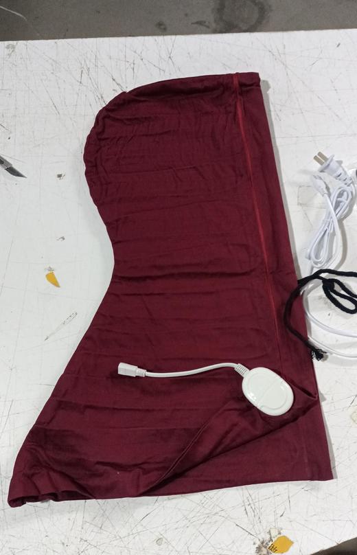 电加热豆帽 温敷头部颈部一体（无豆版，紫红色） 商品图1