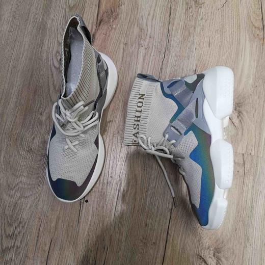 lfgj jeans BD215 飞织短靴弹力高帮鞋 商品图3