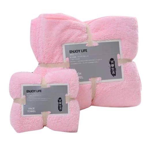 珊瑚绒毛浴巾组合 舒享好眠！快速回弹支撑，长久不易变形 3秒瞬吸 5分速干 远离掉毛困扰 商品图4