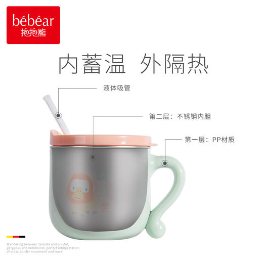 喝水杯婴儿童水杯子牛奶杯刻度直饮学饮吸管杯140 商品图1