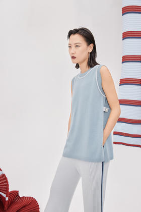  圆领撞色背心 SJF93W110A