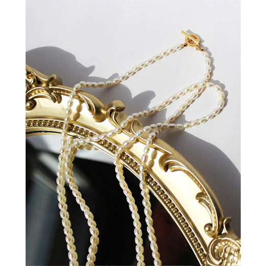 搭配利器丨长达116cm 法式淡水米粒珍珠叠带毛衣链#PA2176 商品图3