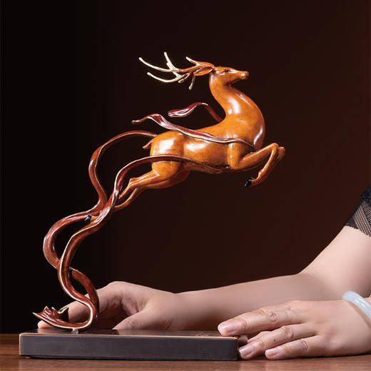 朱炳仁·铜 | 金鸿神鹿 商品图0