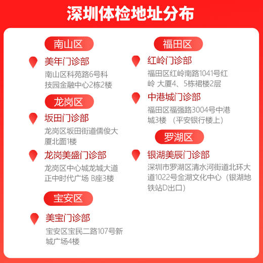 【美年大健康】全面精选套餐，高发肿瘤检测、肺癌金标准CT筛查、头颅核磁共振、心脑血管风湿胃部宫颈癌筛查 商品图2