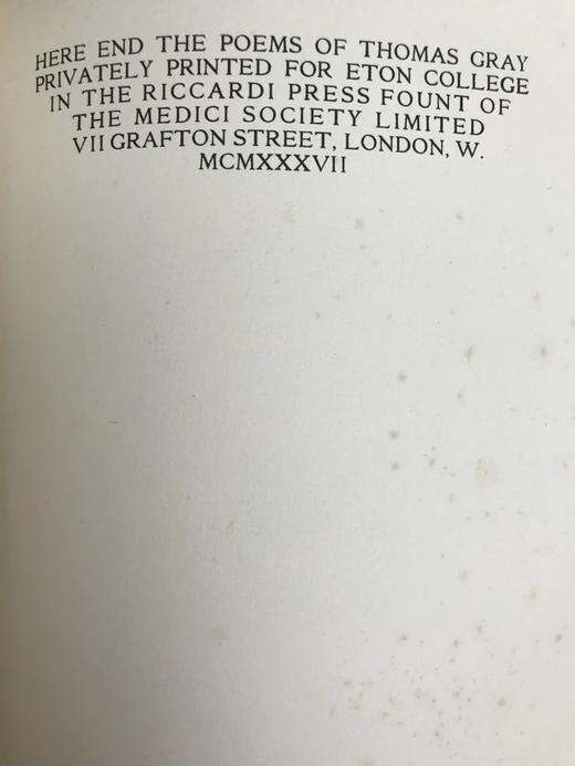 托马斯·格雷诗集 硬纸面手工纸精装16开 商品图5