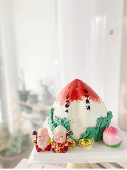 寿桃主题蛋糕：微高六寸 商品图0