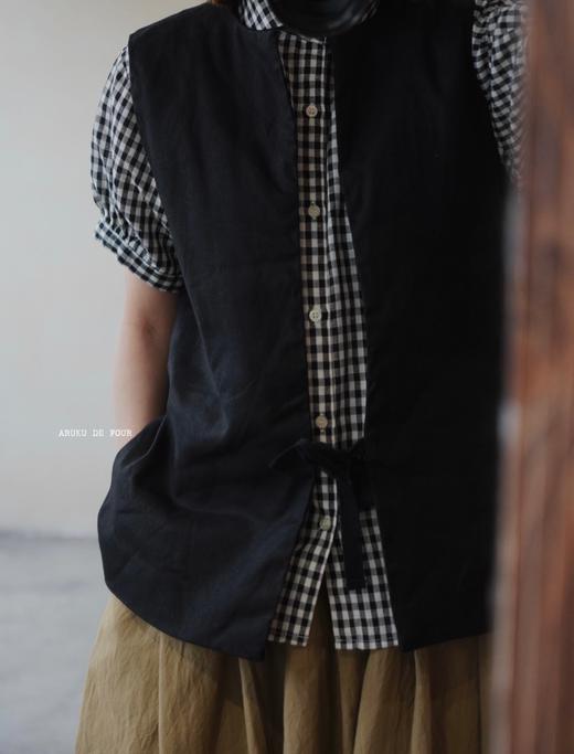 ROBE de PEAU复古白/黑色2ways马甲 商品图9