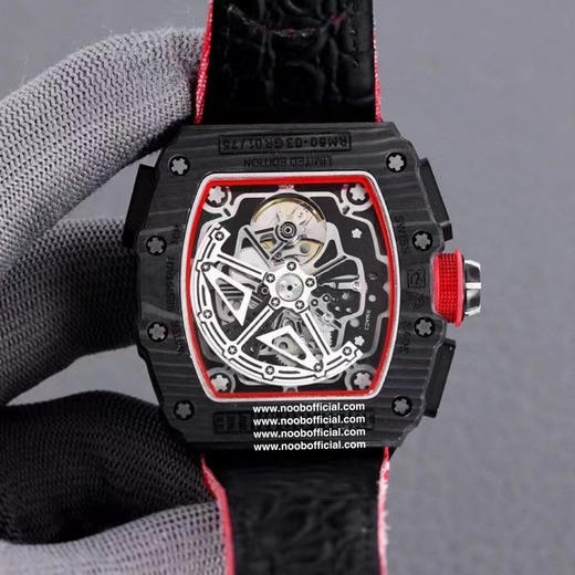 RichardMille理查德•米勒  (腕表型号: RM50-03，迈凯轮)艺术提升了全新层次，碳纤维壳套  美的纹路  的做工！🔱搭载大日历 多功能全自动机械机芯 商品图4