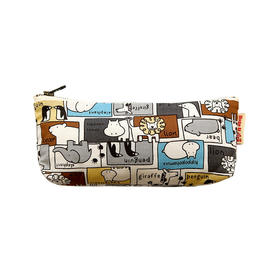 HUJI祤集笔袋插画动物单词