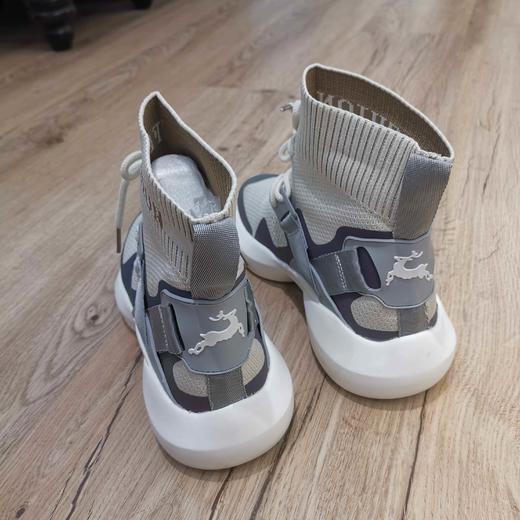 lfgj jeans BD215 飞织短靴弹力高帮鞋 商品图4