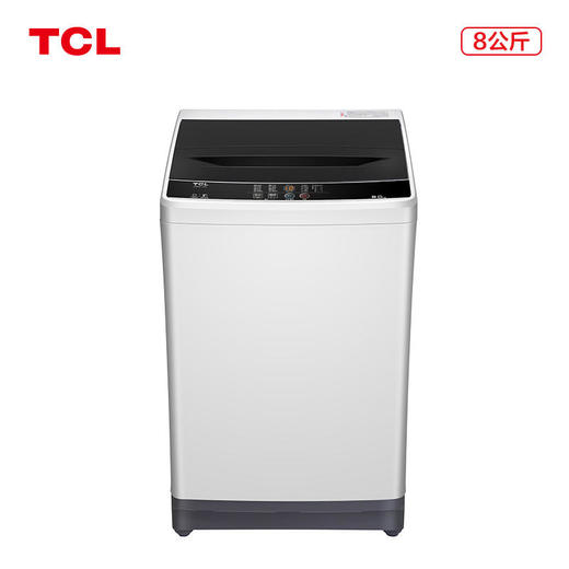 【TCL洗衣】TCLXQB80-J100宝石黑8公斤家用波轮洗衣全自动金属身量衣进水 商品图1