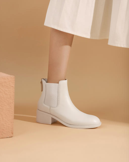 西村名物2021秋冬季新款休闲百搭短靴X21DS43811 商品图3