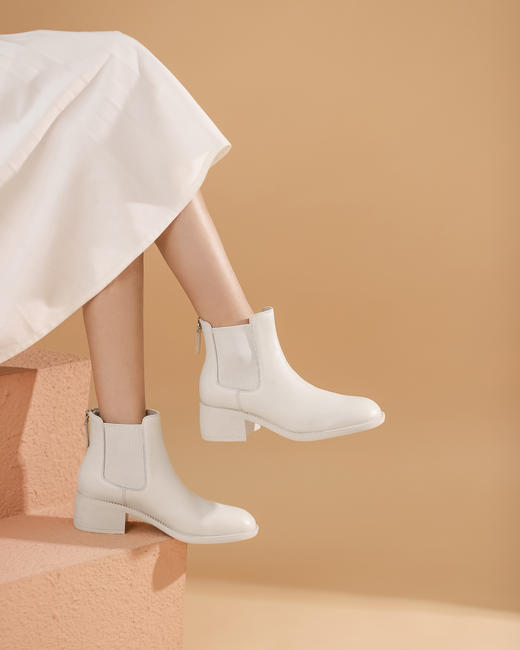 西村名物2021秋冬季新款休闲百搭短靴X21DS43811 商品图2