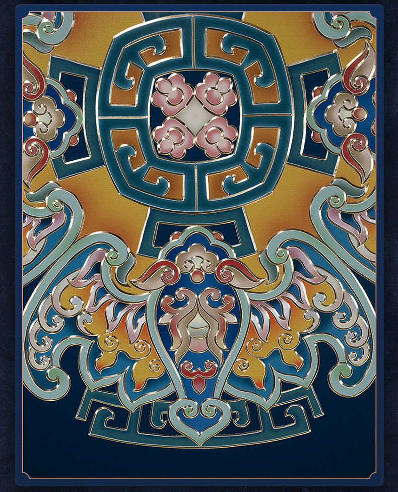 铜师傅 手工錾刻 铜雕画《吉祥图》