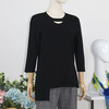 FOCALS福柯斯女装秋季新款圆领套头上衣设计师风格针织衫FYJCM586 商品缩略图3
