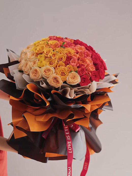 繁花如梦----99朵彩色玫瑰花束五选一 商品图4